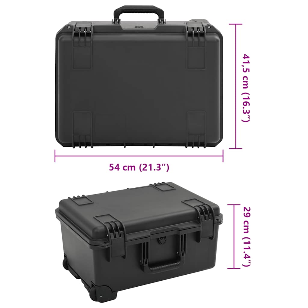 Portable Flight Case Black 21.3"x16.3"x11.4" PP