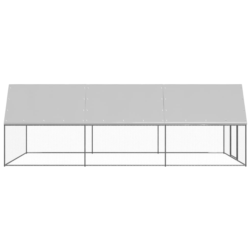 Chicken Cage Silver and grey Galvanized steel Large Durable