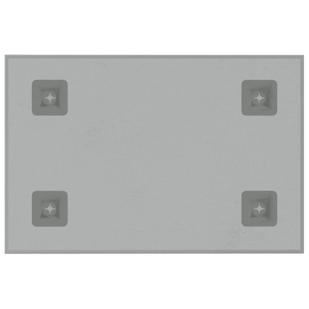 Wall-mounted Magnetic Board White 15.7"x11.8" Tempered Glass