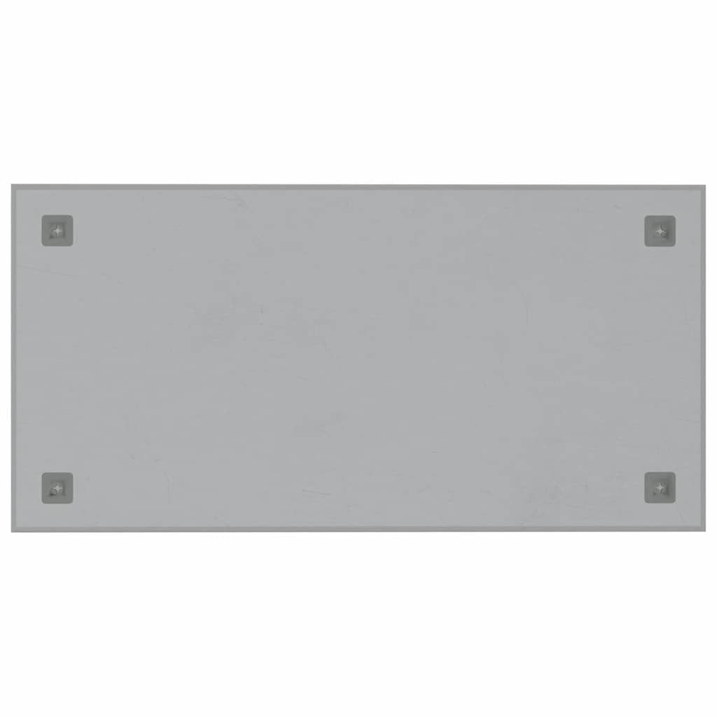 Wall-mounted Magnetic Board White 31.5"x15.7" Tempered Glass