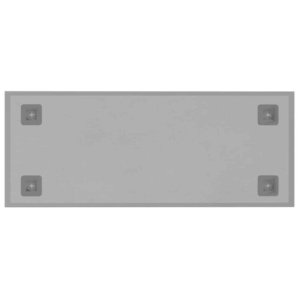 Wall-mounted Magnetic Board White 19.7"x7.9" Tempered Glass