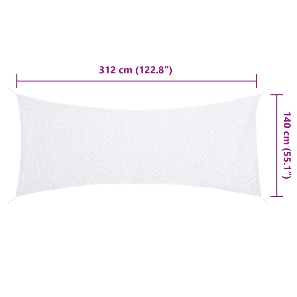 Camouflage Net with Storage Bag 122.8x55.1" White