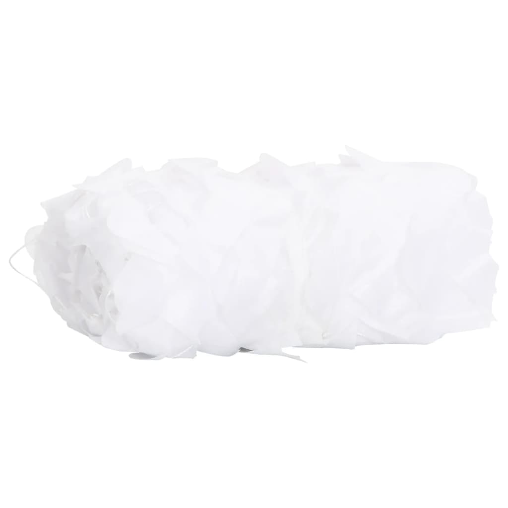 Camouflage Net with Storage Bag 204.3x55.9" White