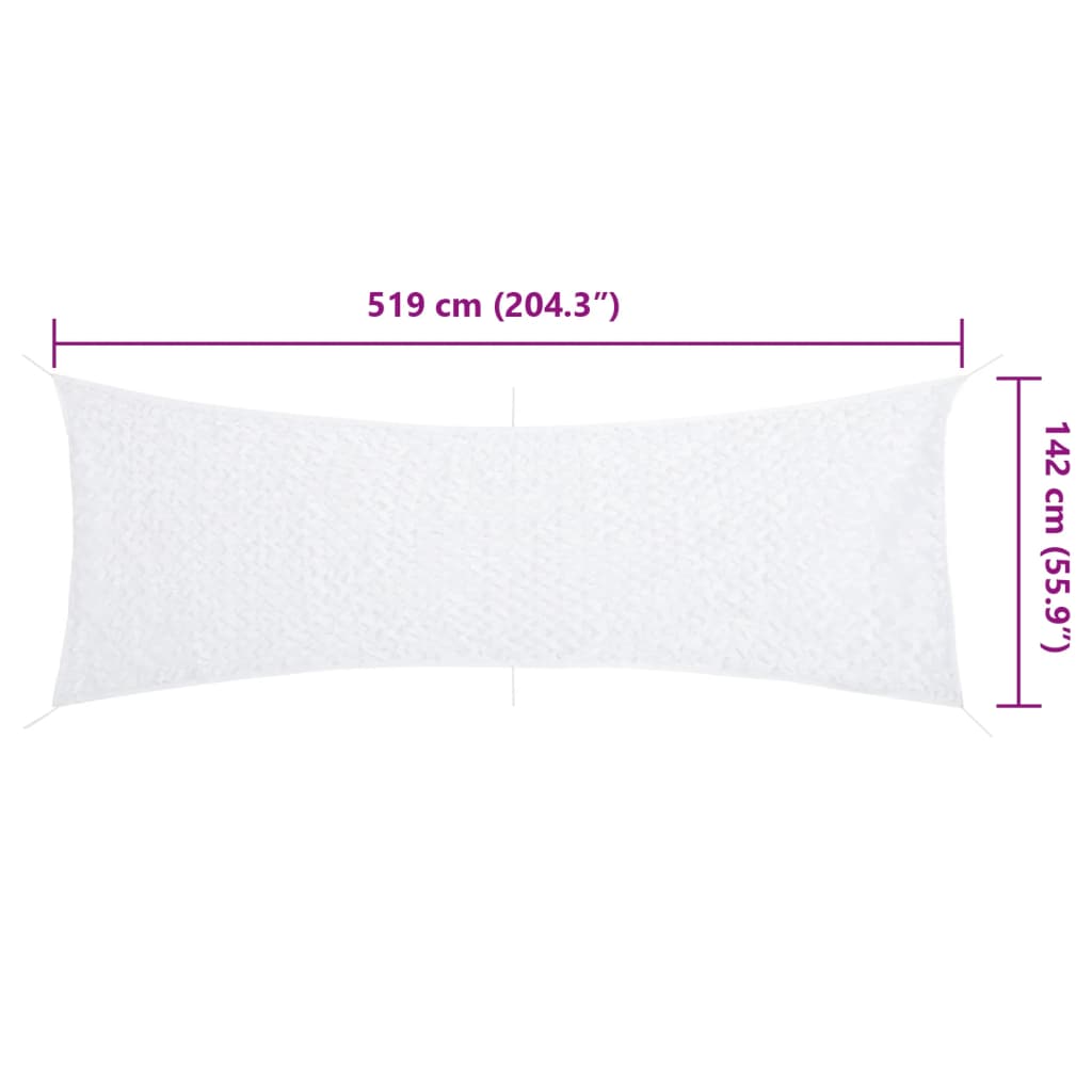 Camouflage Net with Storage Bag 204.3x55.9" White