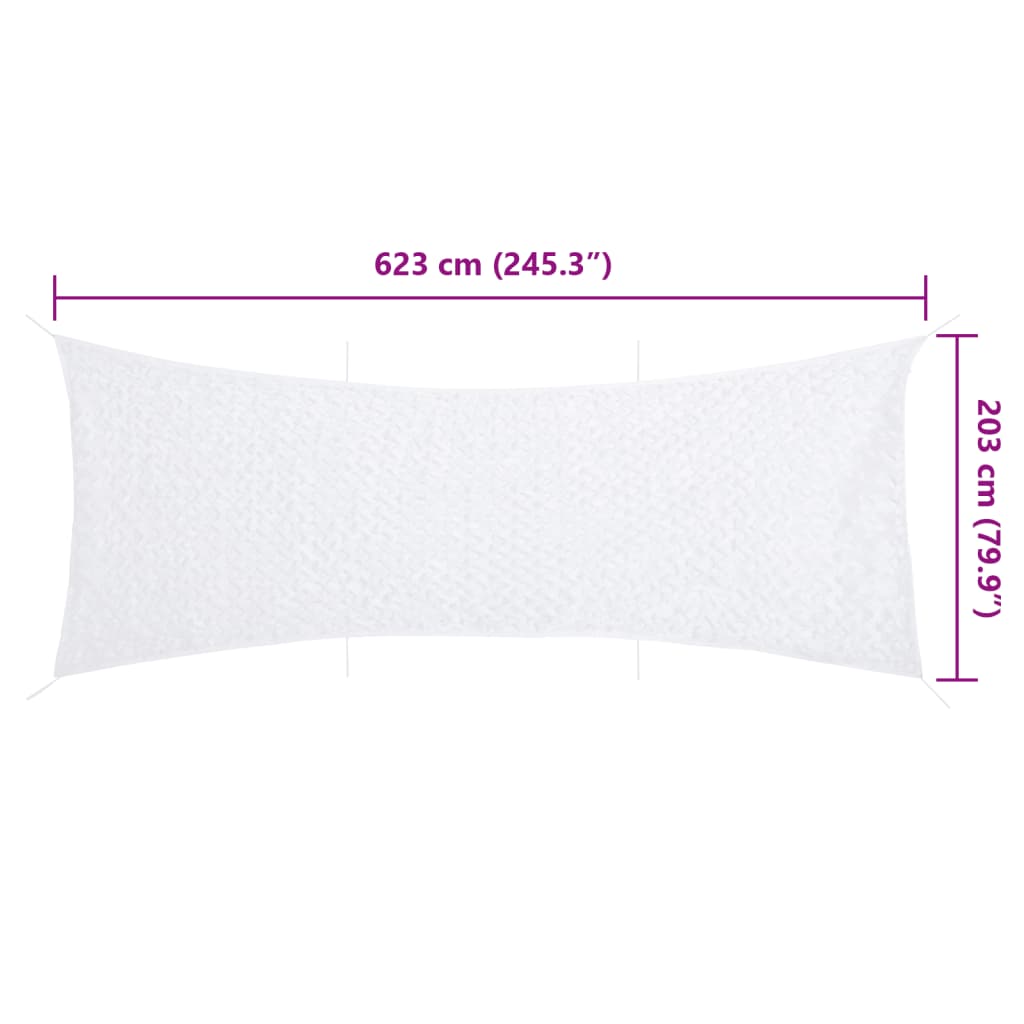 Camouflage Net with Storage Bag 245.3x79.9" White