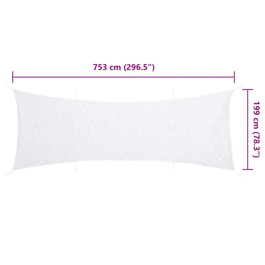 Camouflage Net with Storage Bag 296.5x78.3" White
