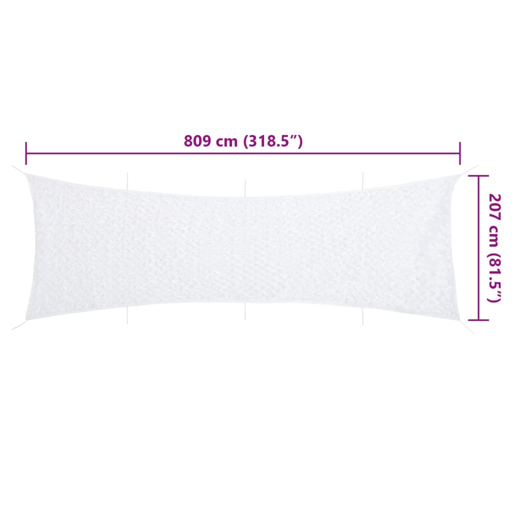 Camouflage Net with Storage Bag 318.5x81.5" White