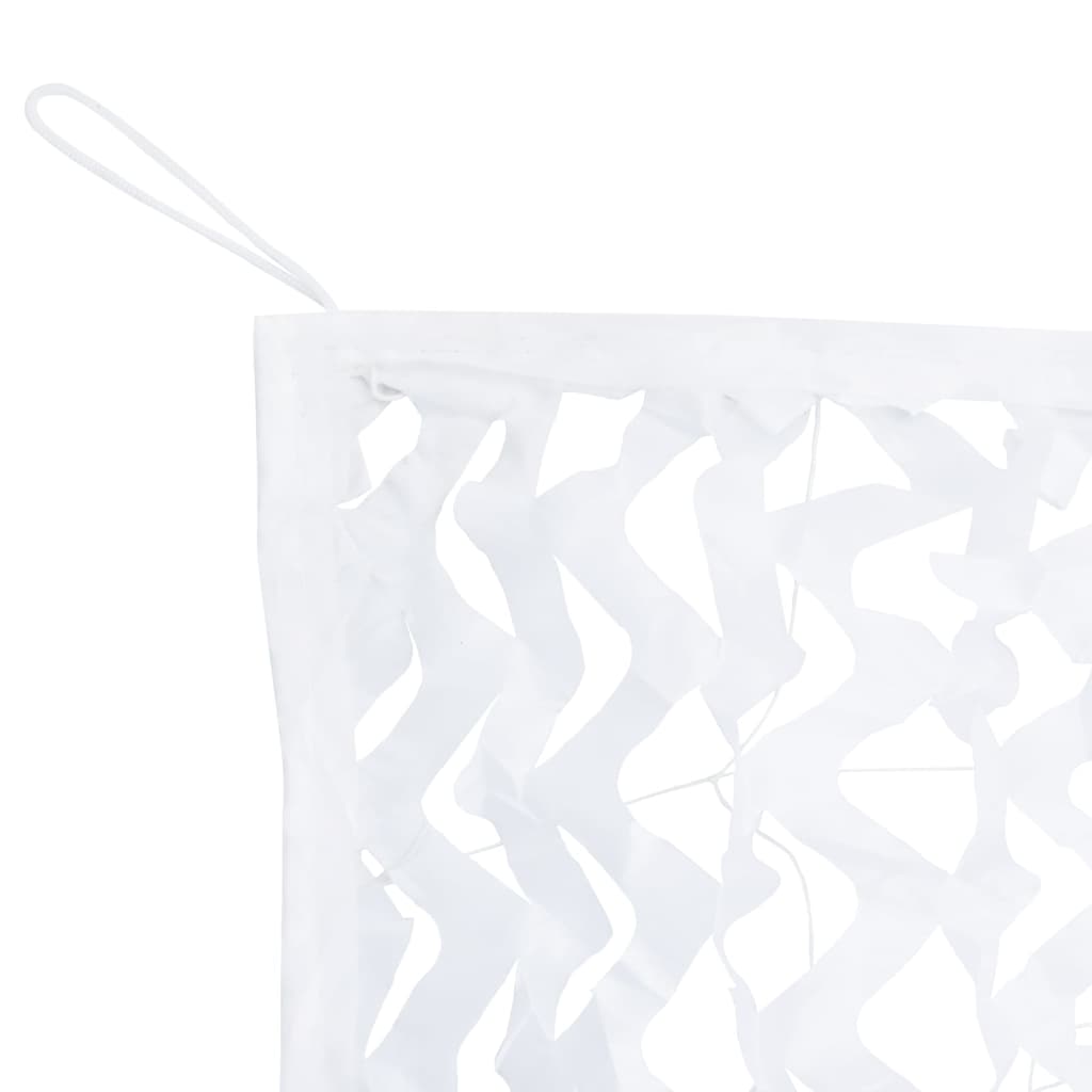 Camouflage Net with Storage Bag 199.2x109.8" White