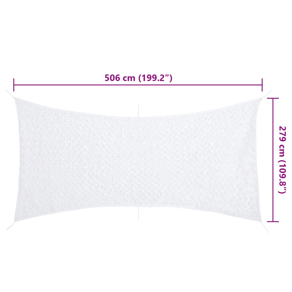 Camouflage Net with Storage Bag 199.2x109.8" White