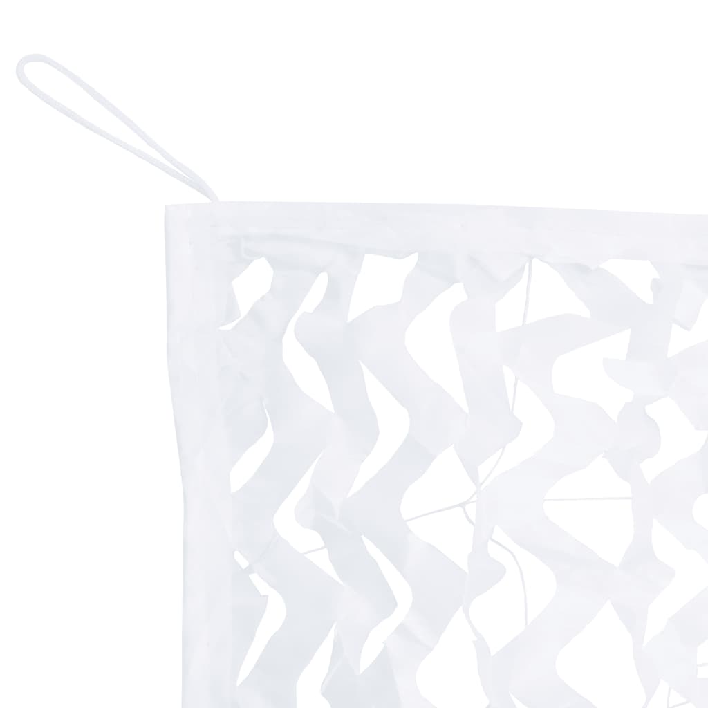 Camouflage Net with Storage Bag 246.9x114.2" White