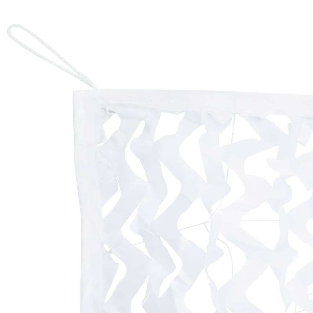 Camouflage Net with Storage Bag 236.2x163.0" White