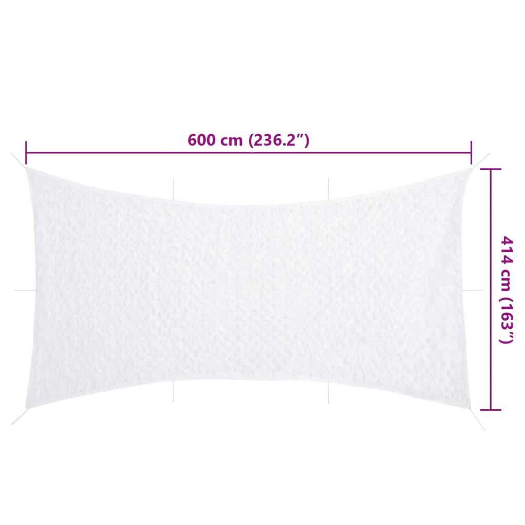 Camouflage Net with Storage Bag 236.2x163.0" White