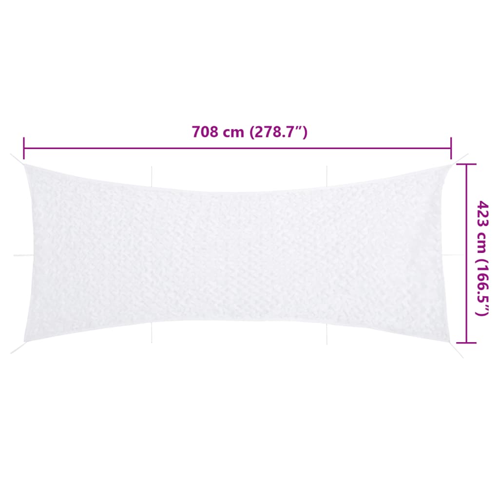 Camouflage Net with Storage Bag 278.7x166.5" White