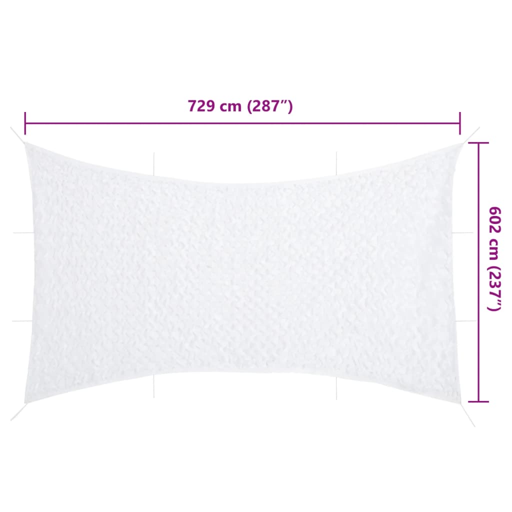 Camouflage Net with Storage Bag 287.0x237.0" White
