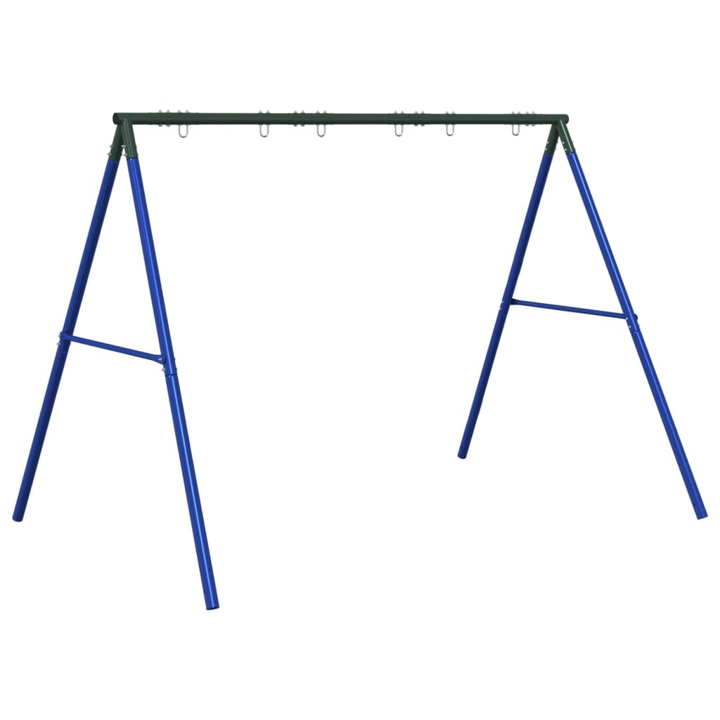 Swing Frame Set of 6 Blue and Dark Green Painted steel Large
