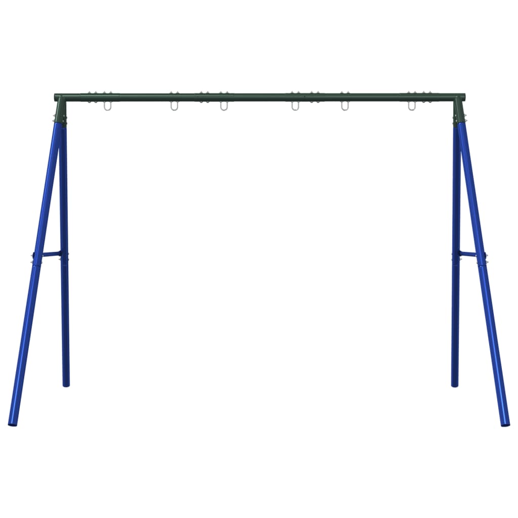 Swing Frame Set of 6 Blue and Dark Green Painted steel Large