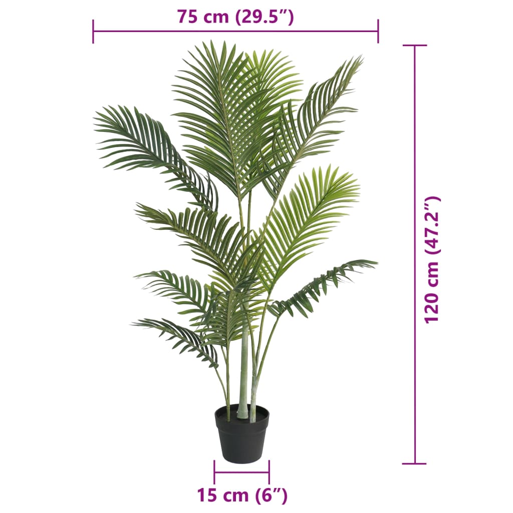 Artificial Palm Tree Green Polypropylene and iron wire Medium