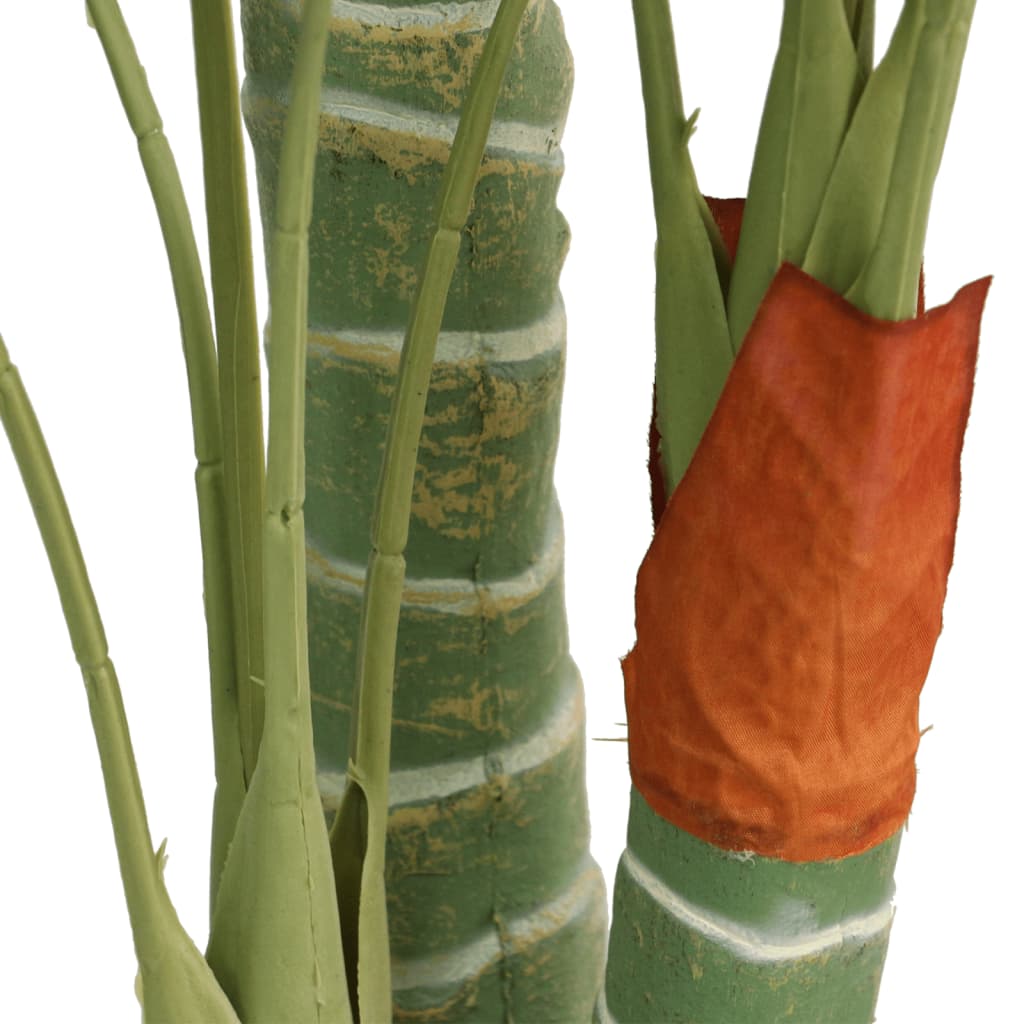 Artificial Palm Tree Green Polypropylene, Iron Wire, Fabric, Cement