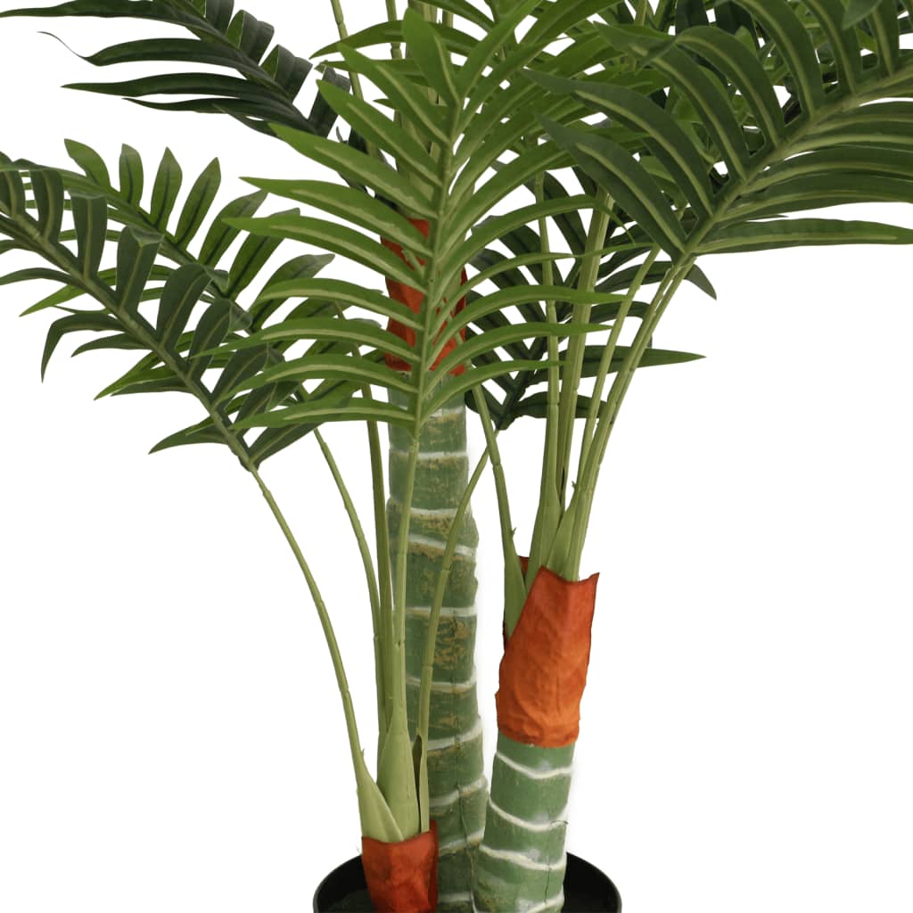Artificial Palm Tree Green Polypropylene, Iron Wire, Fabric, Cement