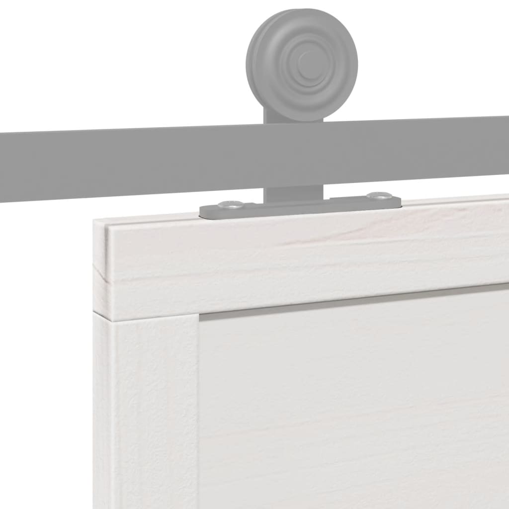 Barn Door White 31.5"x81.9" Solid Wood Pine