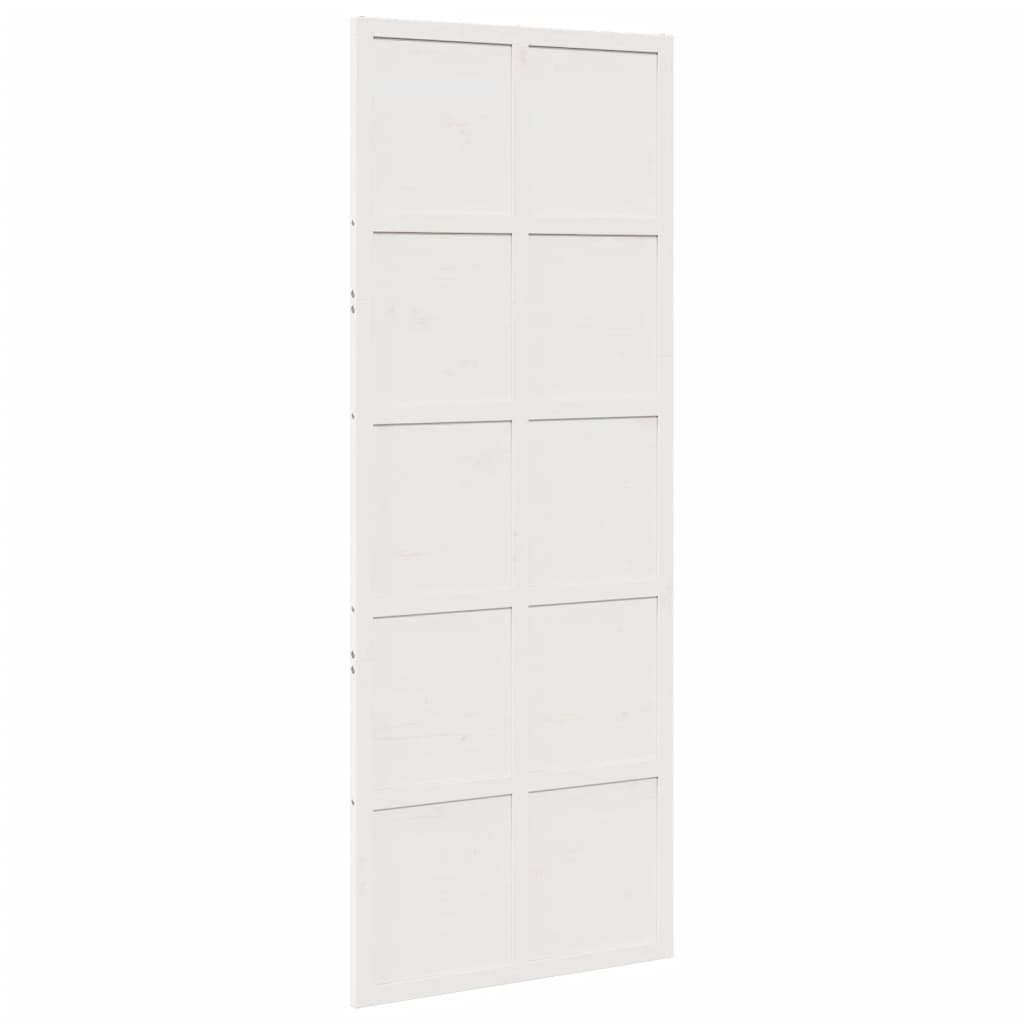 Barn Door White 31.5"x81.9" Solid Wood Pine