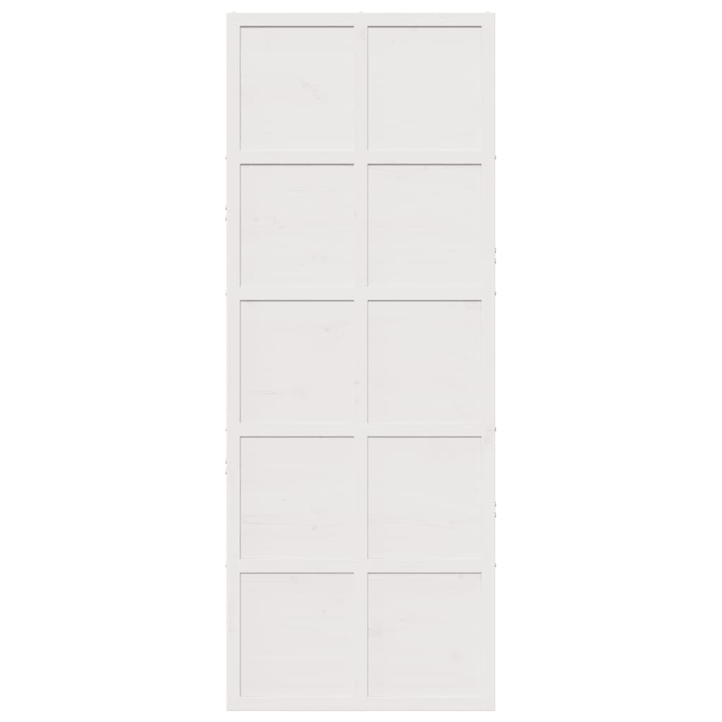 Barn Door White 31.5"x81.9" Solid Wood Pine