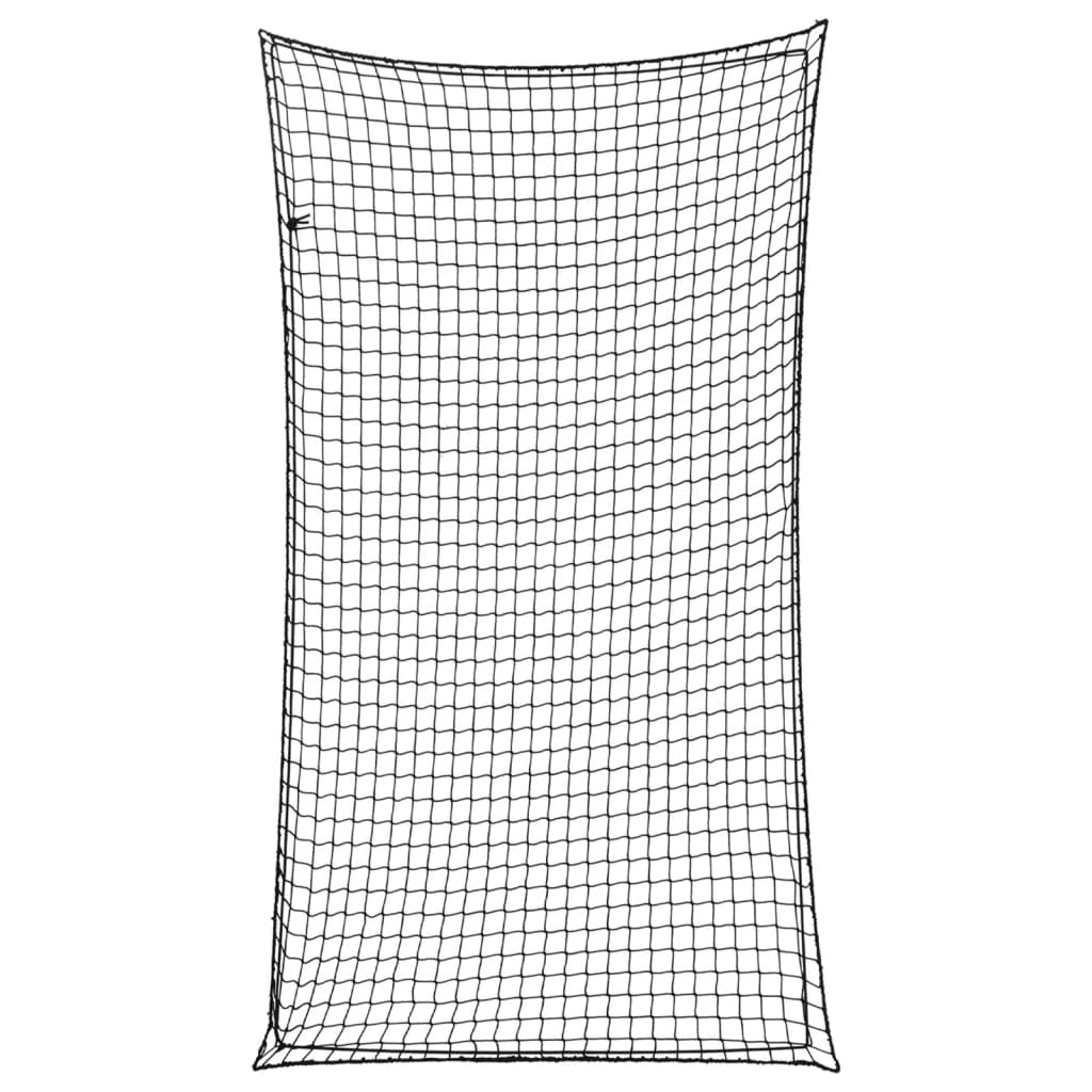 Trailer Net with Elastic Rope Black 8.9x4.9' PP
