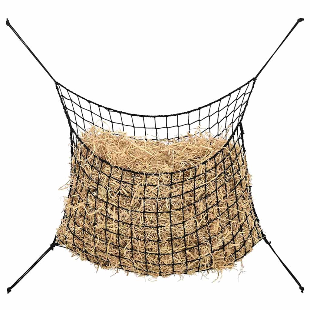 Hay Net Set of 2 Black Polypropylene 59.1 x 35.4 in Collapsible