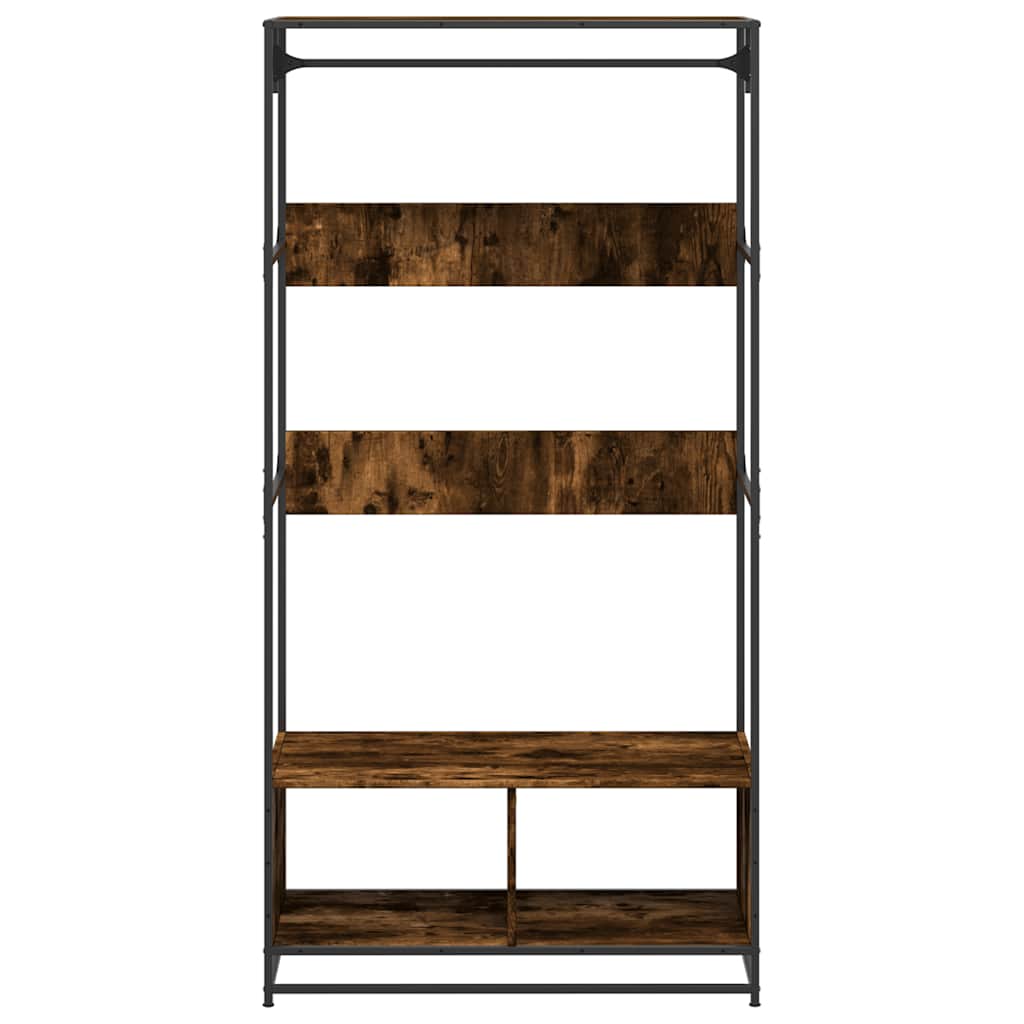 Wardrobe Smoked Oak Engineered wood, metal 35.4 x 19.7 x 70.9 in