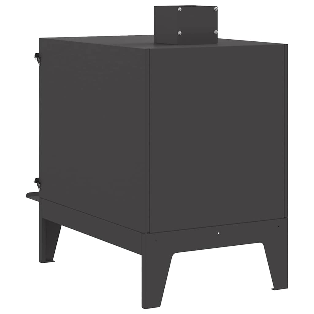Camping Stove with Air Vent Black 35 x 50 x 60 cm Steel