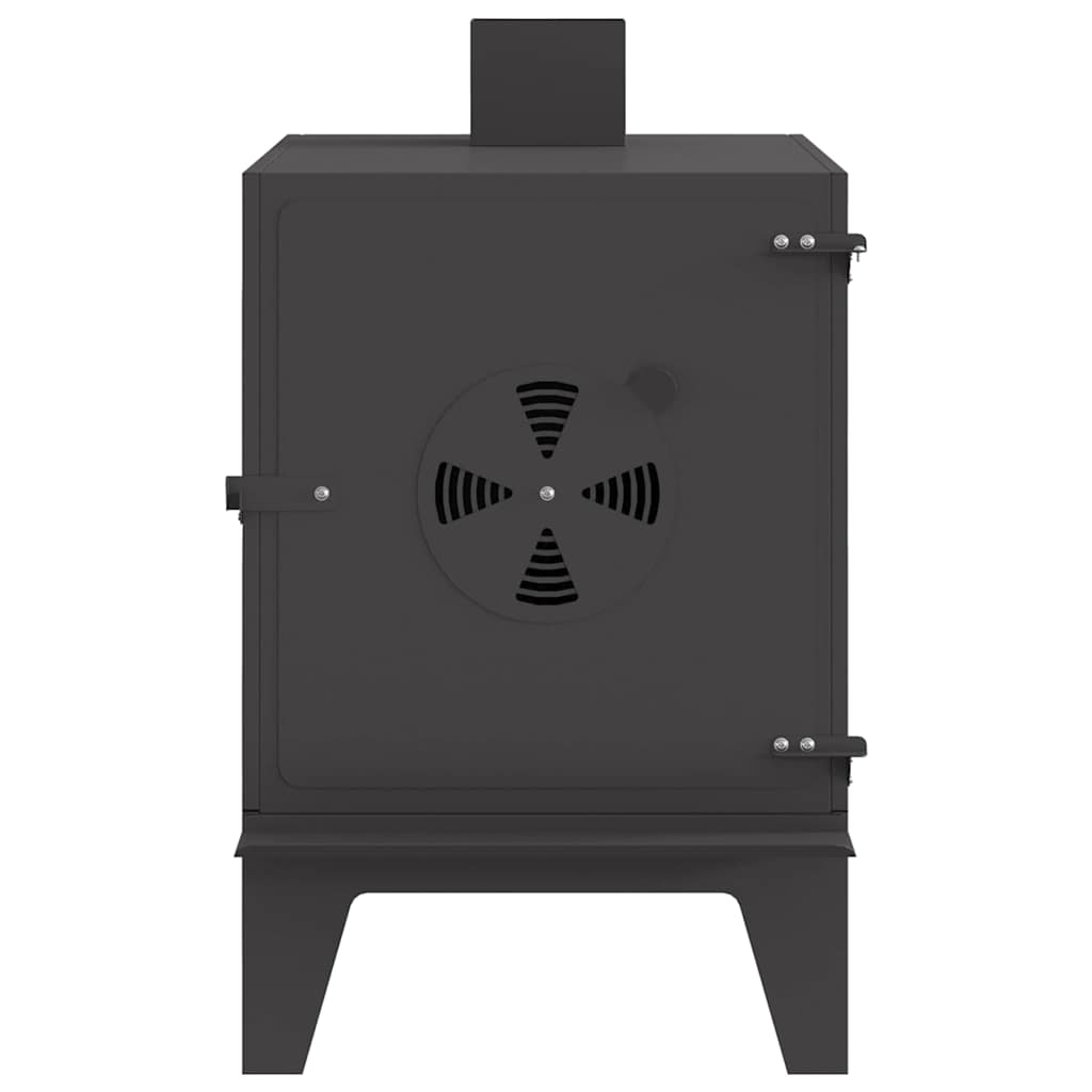 Camping Stove with Air Vent Black 35 x 50 x 60 cm Steel