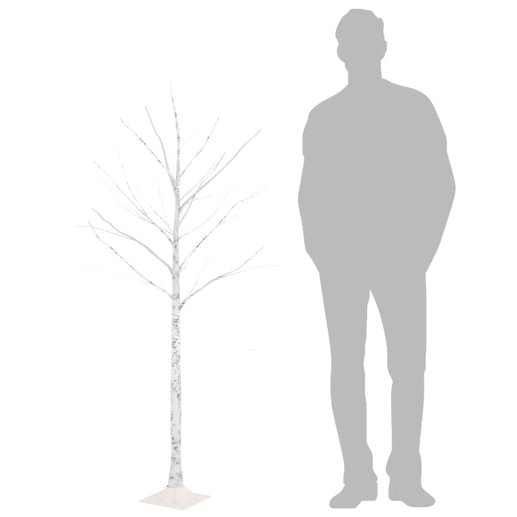 Artificial Christmas Tree Warm White Steel Tall