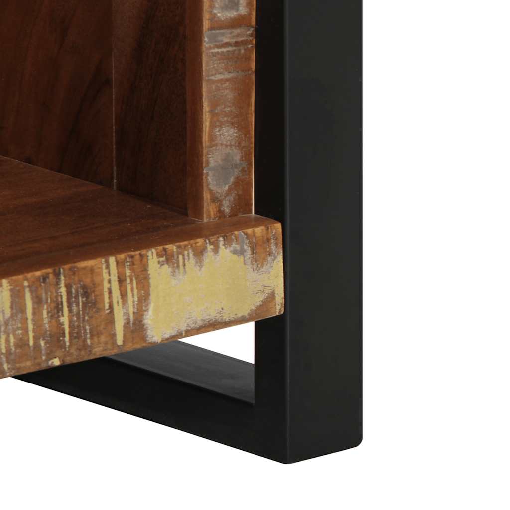 Bedside Cabinet Multicolour Solid reclaimed wood and iron Medium