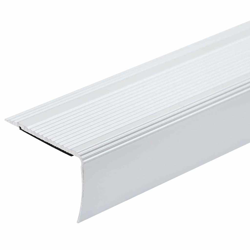 Stair Nosings 10 pcs Silver 67 cm Aluminium