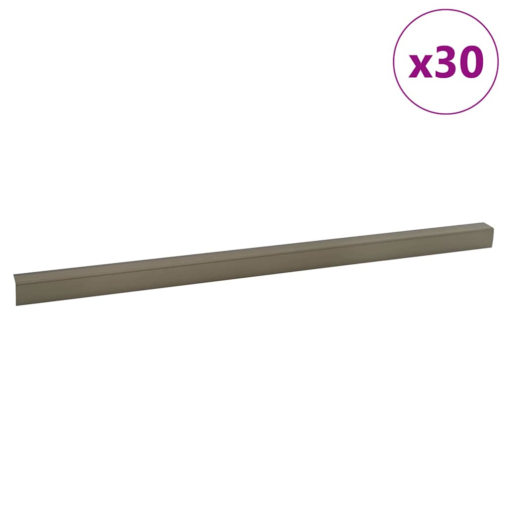 Stair Nosings 30 pcs Champagne 67 cm Aluminium