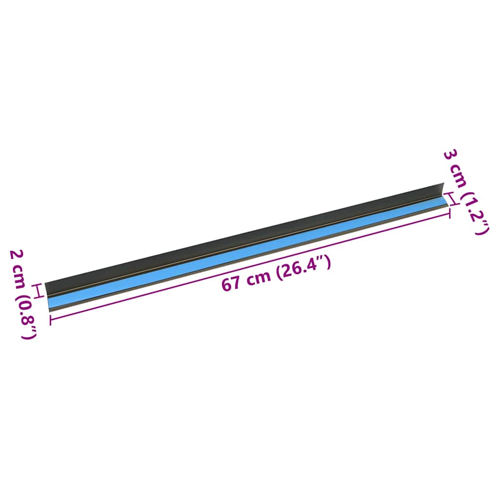 Stair Nosings 30 pcs Champagne 67 cm Aluminium