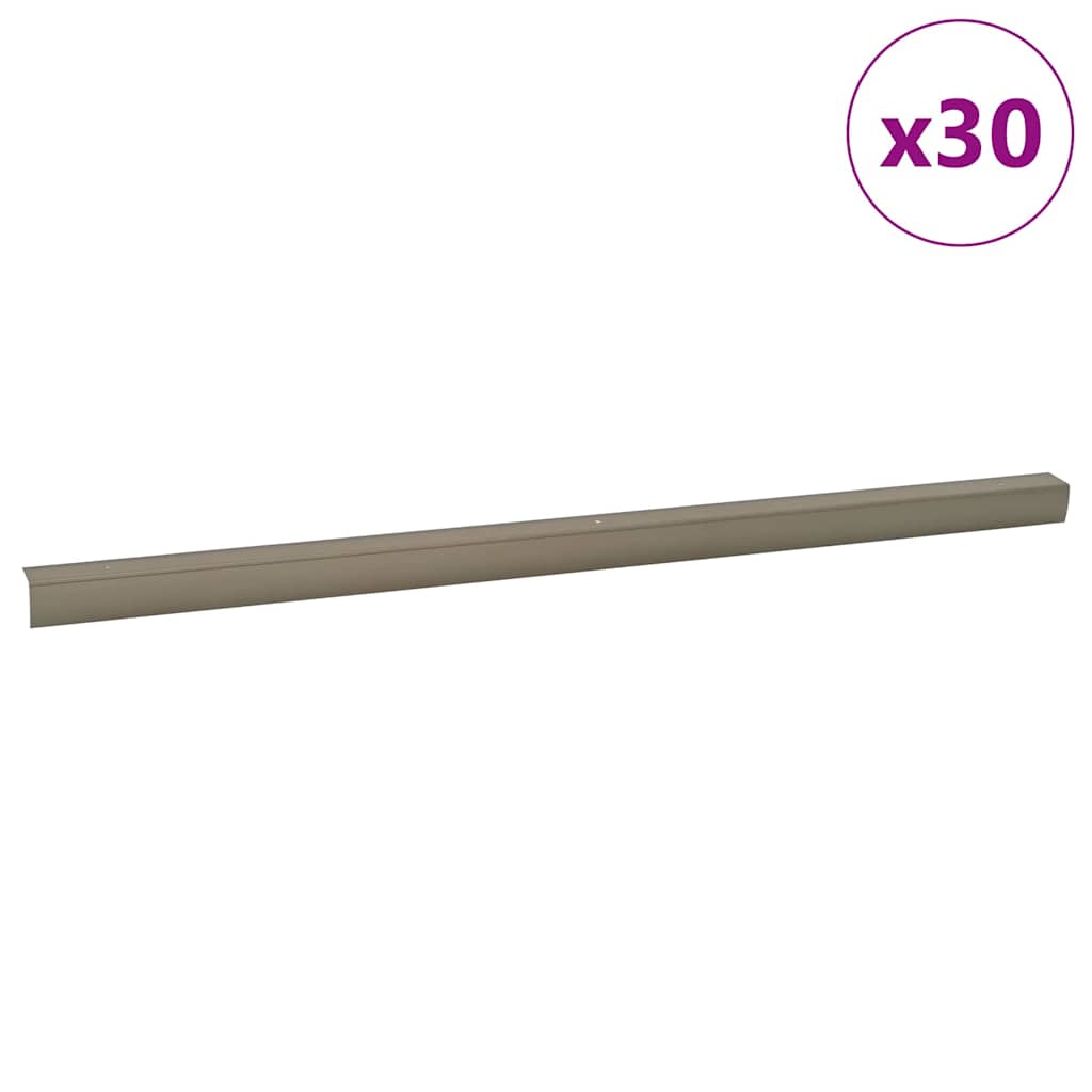 Stair Nosings 30 pcs Champagne 67 cm Aluminium