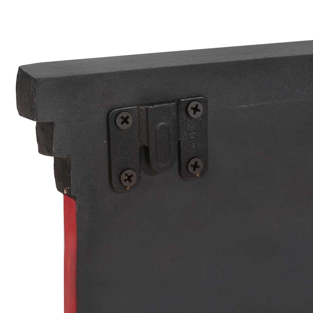 Coat Rack Black 80 x 25 x 2 cm Engineered wood