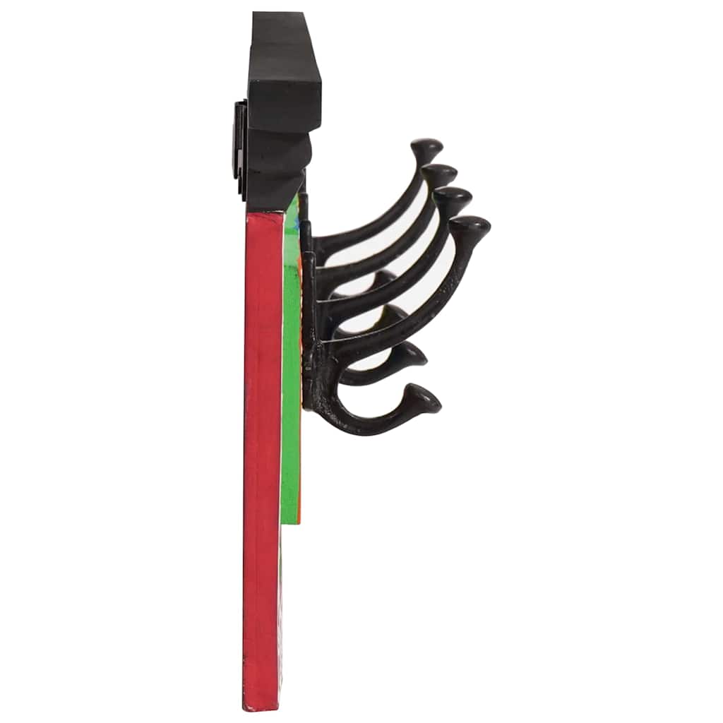 Coat Rack Black 80 x 25 x 2 cm Engineered wood