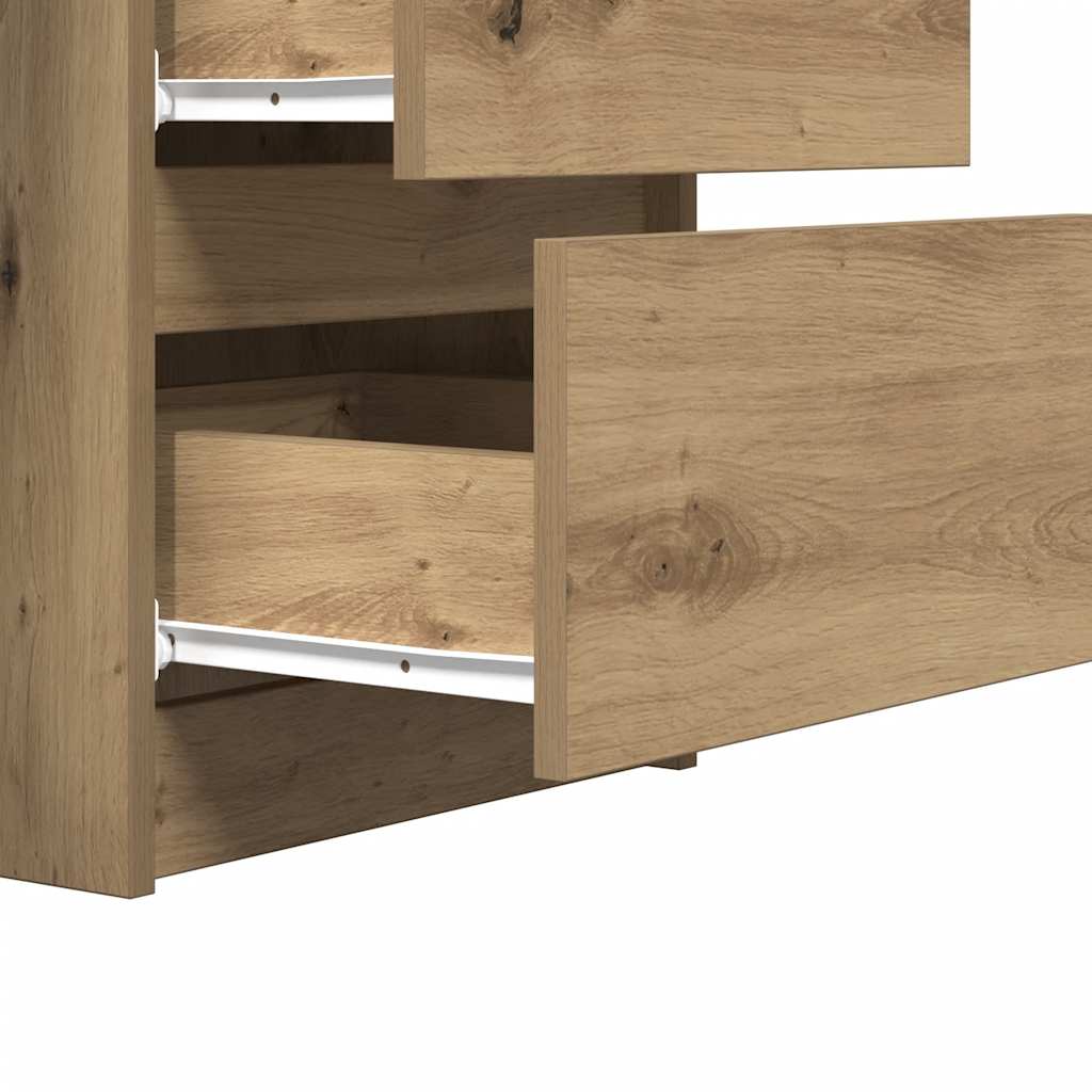 Writing Desk Artisan Oak Engineered wood Large Writing Desk