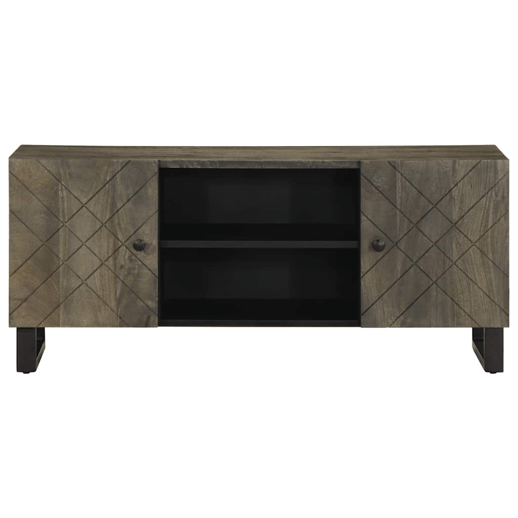 TV Cabinet Black with grey finish