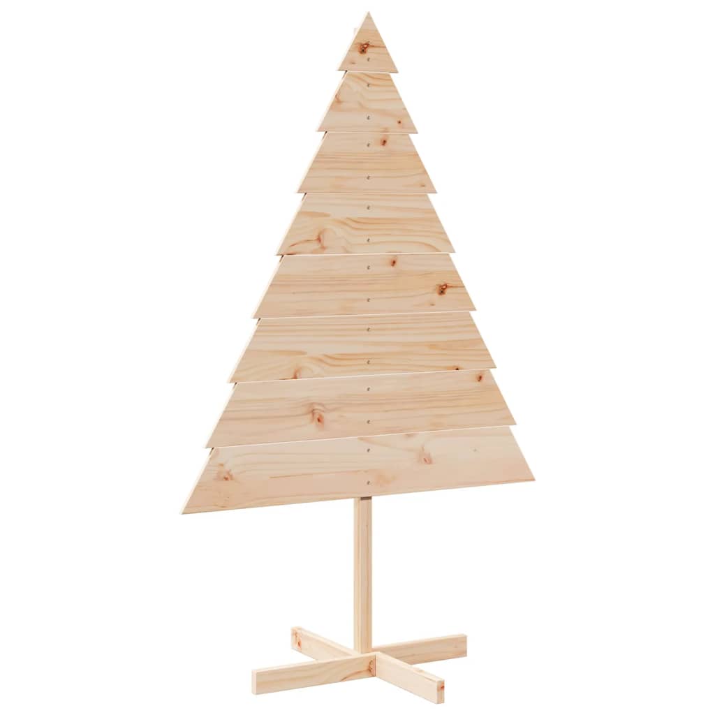 Wooden Christmas Tree Natural Wood Solid Wood 59.1 in