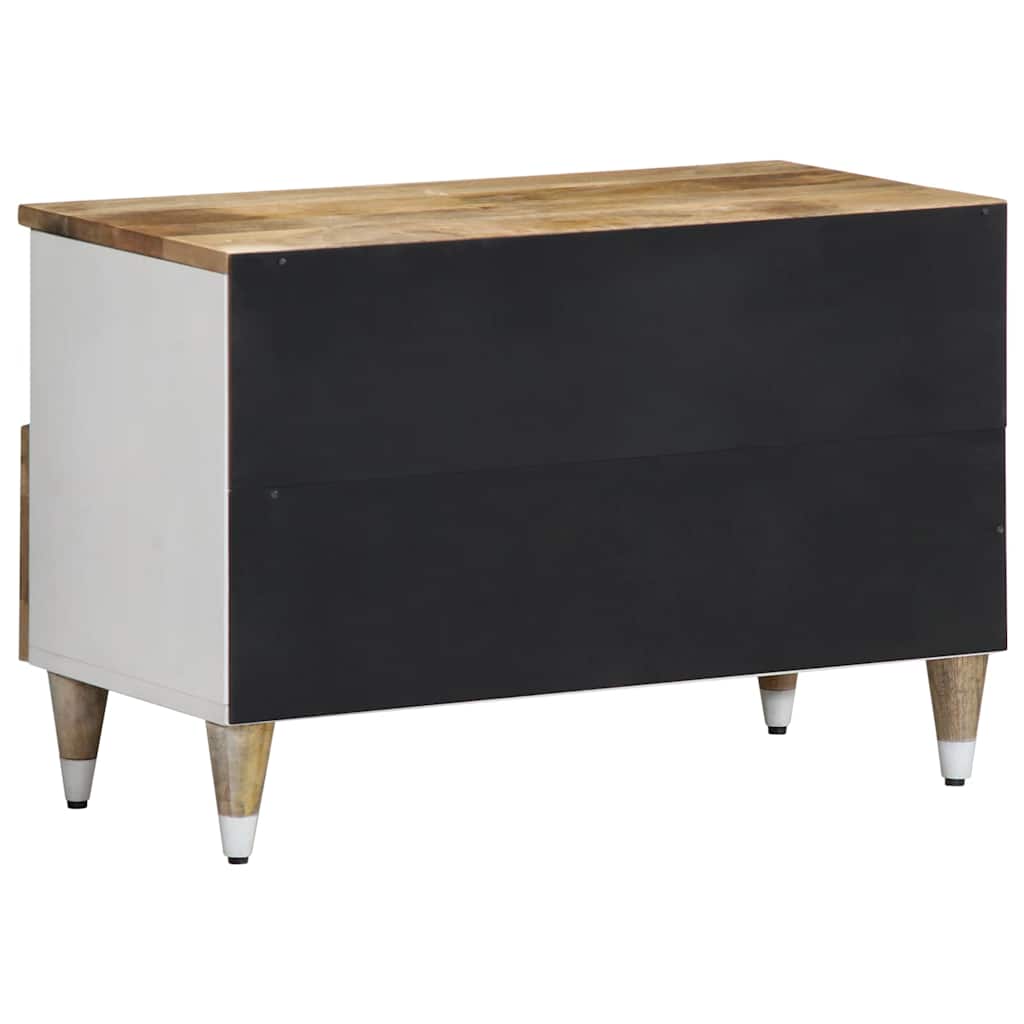 TV Cabinet Mango Natural with White Paint