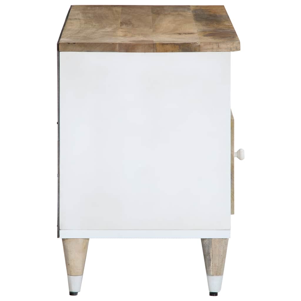 TV Cabinet Mango natural with white paint Solid mango wood