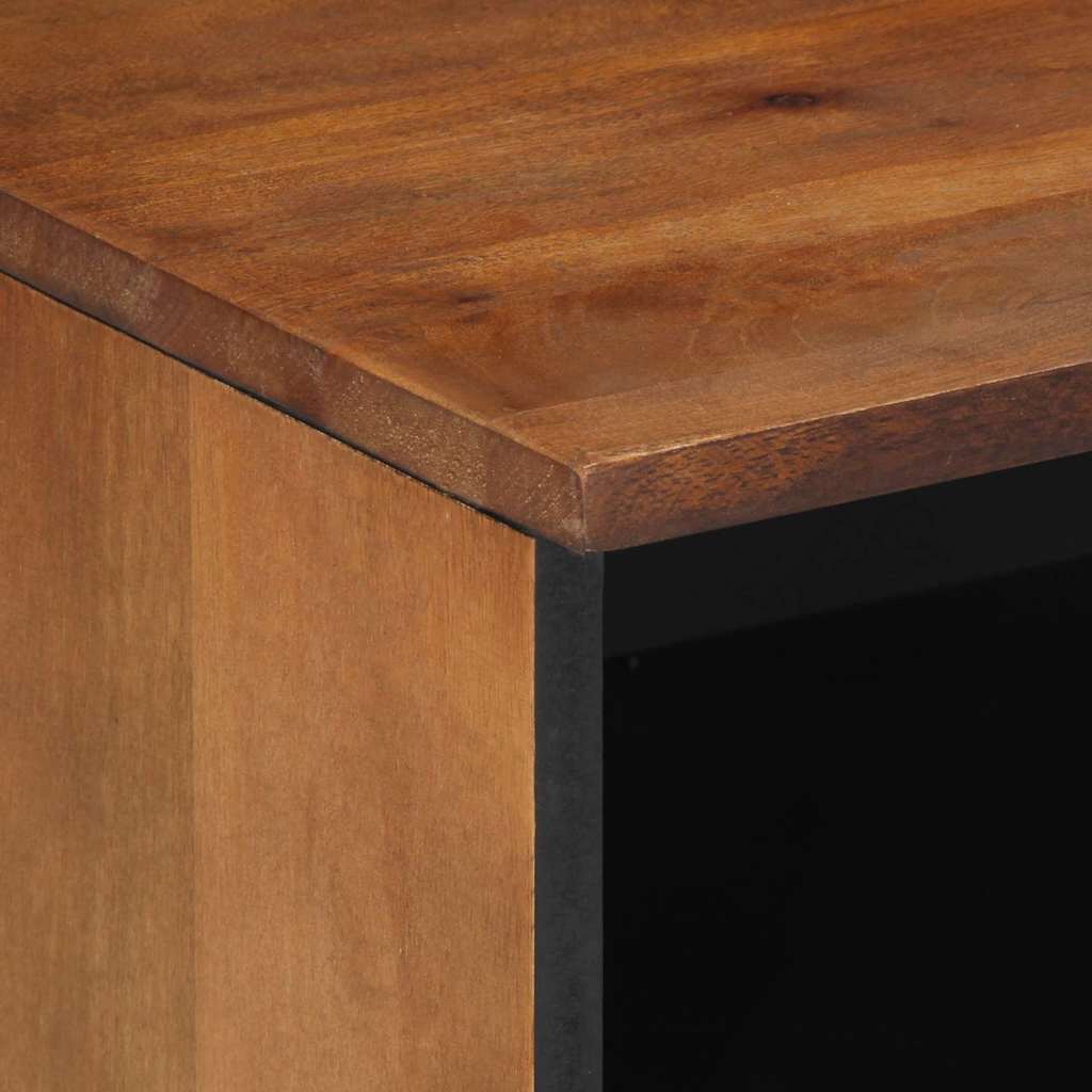 TV Cabinet with Drawer Brown 80 x 33.5 x 46 cm Solid Mango wood