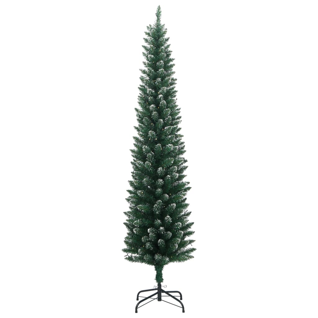 Artificial Slim Christmas Tree 150 LEDs 47.2"
