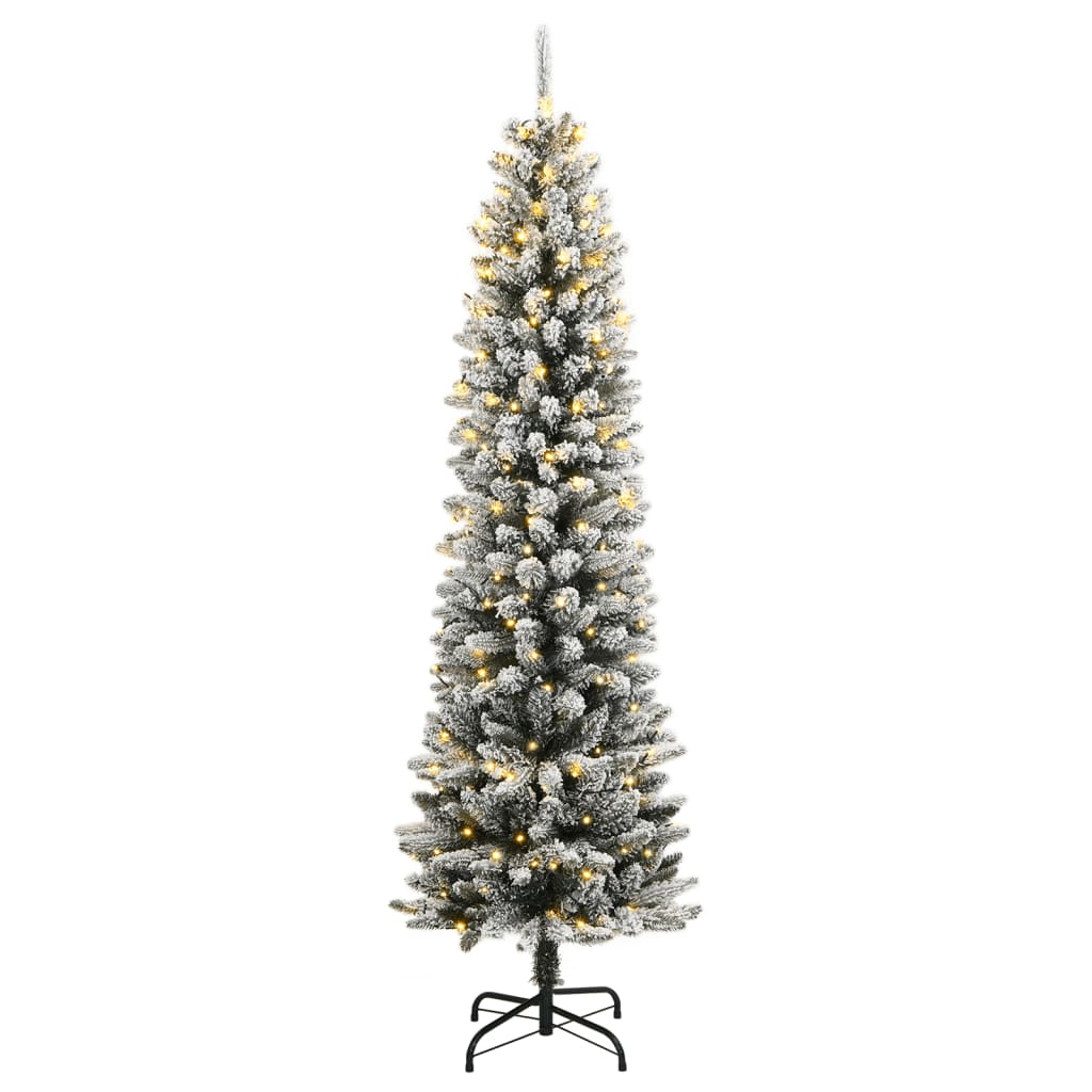 Christmas Tree Green and white PVC, PE, Steel 82.7 in tall
