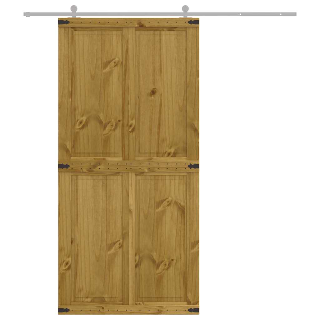 Barn Door CORONA 35.4x82.7" Solid Wood Pine