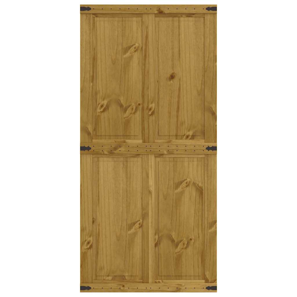 Barn Door CORONA 39.4x82.7" Solid Wood Pine
