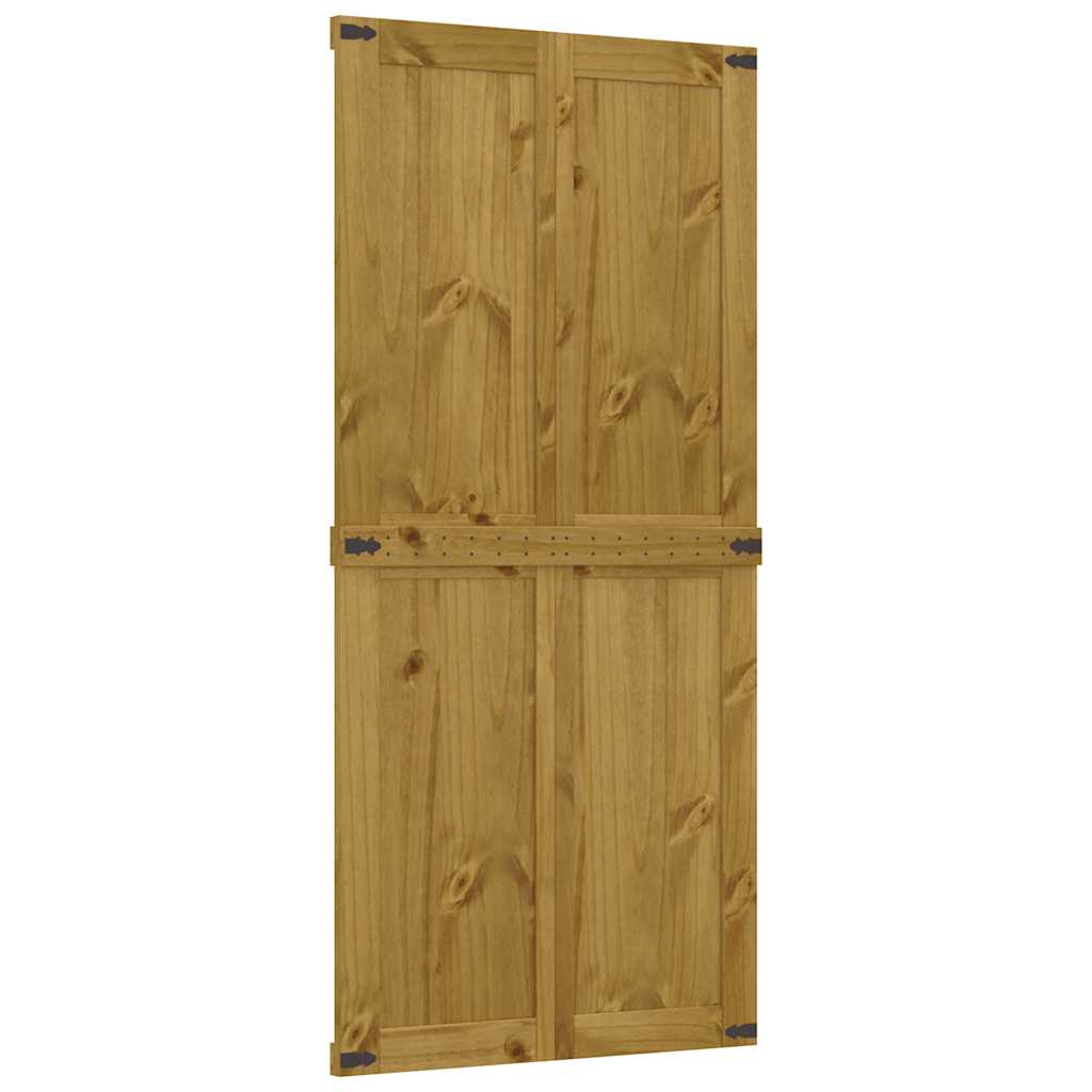 Barn Door CORONA 39.4x82.7" Solid Wood Pine